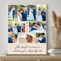 Citation Secret Photo Collage 9 photos Mariages