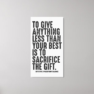 Toile Citation Steve Prefontaine