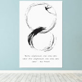 Toile Citation zen : Sagesse et méditation (Insitu (Plancher de Bois))