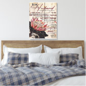 Toile Citations d'amour pour mon mari, décoration intéri (Insitu(Chambre))