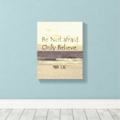 Toile Citations de lettres rouges : N'ayez pas peur Bibl (Insitu (Plancher de Bois))
