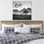 Toile Citations de l'instructeur de médiation B&W Reiki  (Insitu(Chambre))