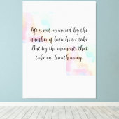 Toile Citations de vie, diplôme, félicitations (Insitu (Plancher de Bois))