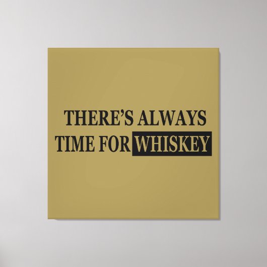 Toile Citations drôles de whisky à boire (Recto)