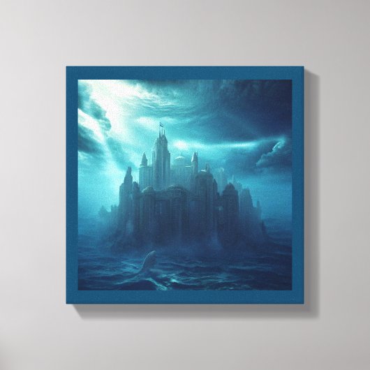 Toile Cité Fantastique d'Atlantis (2) (Recto)