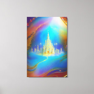 Toile Cité paradisiaque Couleurs des bijoux chrétiens