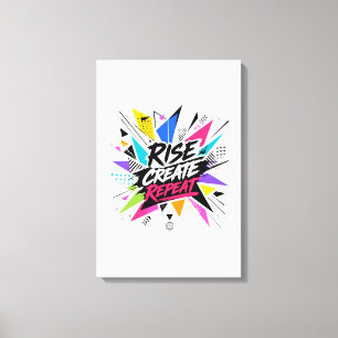 Toile Citer Créer Répéter Citation Motivationnelle Inspi