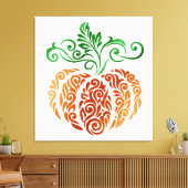 Toile Citrouille d'automne Swirl (Insitu(Salon))