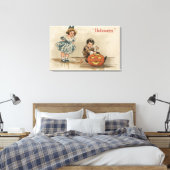 Toile Citrouille de salutation Halloween (Insitu(Chambre))