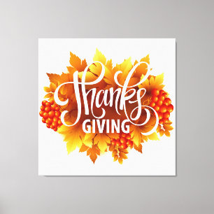 Toile Citrouille de Thanksgiving & Automne