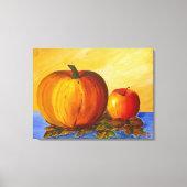 Toile Citrouille et Noix (Recto)