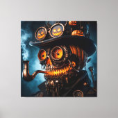 Toile Citrouille Jack-O-Lantern Steampunk Gothique Hallo (Recto)