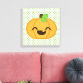 Toile Citrouille Kawaii Jack-o'-lantern enrobée (Insitu(Salon))
