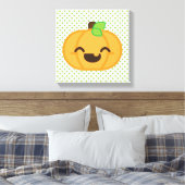 Toile Citrouille Kawaii Jack-o'-lantern enrobée (Insitu(Chambre))