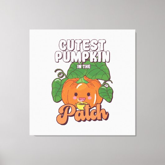 Toile citrouille mignon dans le patch (Recto)