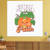 Toile citrouille mignon dans le patch (Insitu(Salon))