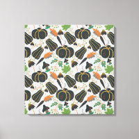 Citrouille sans soudure carotte motif noir et blan