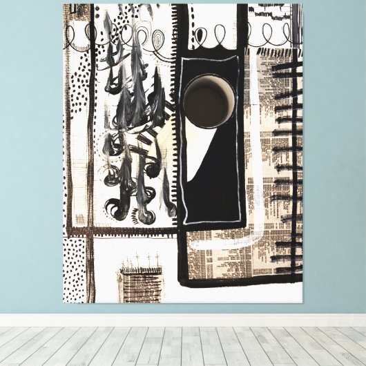 Toile City Language (Insitu (Plancher de Bois))