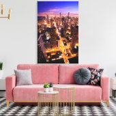 Toile Cityscape à Chicago la nuit (Insitu(Salon))