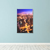 Toile Cityscape à Chicago la nuit (Insitu (Plancher de Bois))