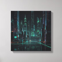 Cityscape Cybernétique Futuriste
