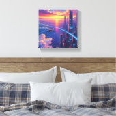 Toile Cityscape futuriste (Insitu(Chambre))