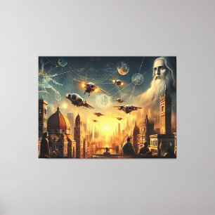 Toile Civilisation Ancienne Futuriste - Suréaliste Sci-F