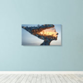 Toile civilisation singulière (Insitu (Plancher de Bois))