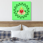 Toile Claddagh et Green Knotwork (Insitu(Chambre))