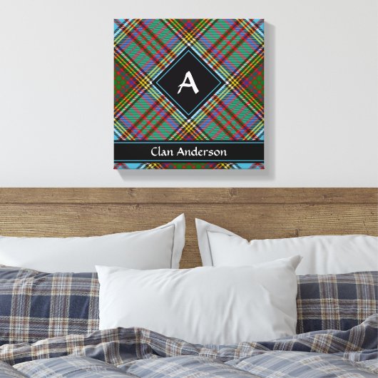 Toile Clan Anderson Tartan Canvas Imprimer (Insitu(Chambre))