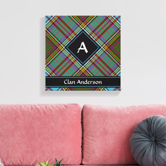Toile Clan Anderson Tartan Canvas Imprimer (Insitu(Salon))