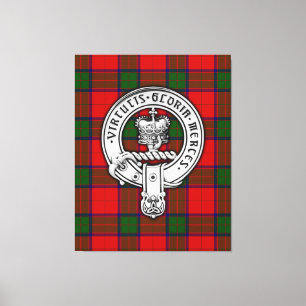 Toile Clan Donnachaidh (Robertson) Crest & Tartan