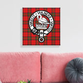 Toile Clan écossais Stuart Tartan et Crest (Insitu(Salon))