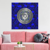 Toile Clan MacLaren Crest & Tartan Knot sur le chardon (Insitu(Salon))