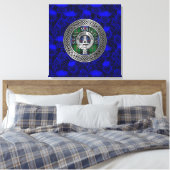 Toile Clan Malcolm Crest & Tartan Knot sur le chardon (Insitu(Chambre))
