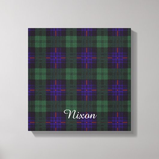 Toile Clan Nixon Plaid Scottish kilt tartan (Recto)