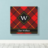 Toile Clan Wallace Tartan Tartan (Insitu (Plancher de Bois))