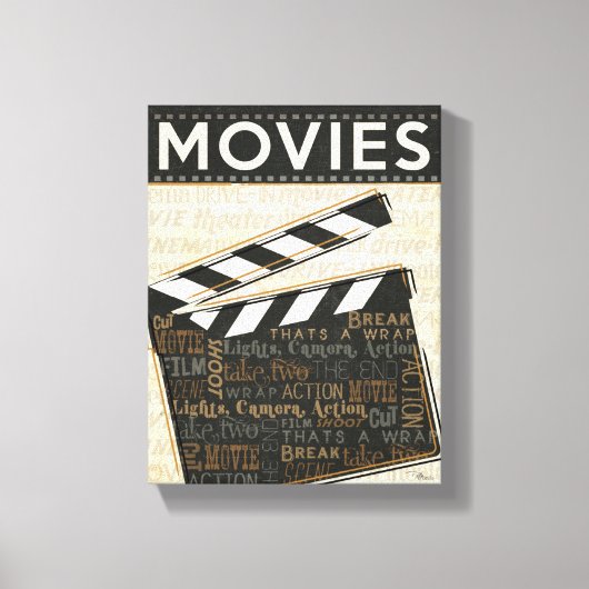 Toile Clappeur de film vintage (Recto)