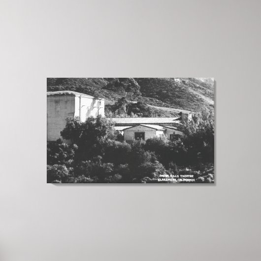 Toile Claremont, Californie Vue du théâtre de Padua Hill (Recto)