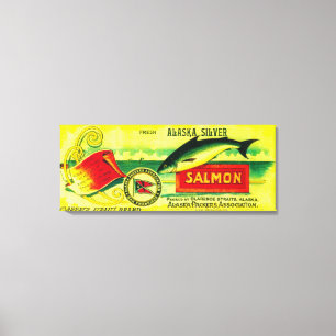 Toile Clarence Détroits Saumon Étiquette