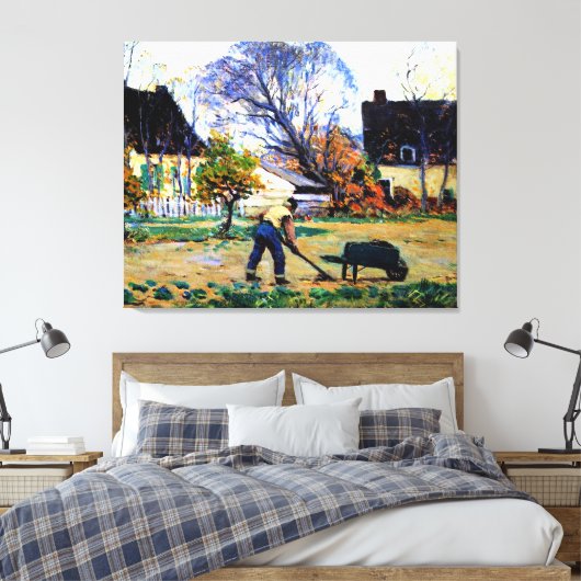 Toile Clarence Gagnon, Fall Scene, Baie-Saint-Paul, (Insitu(Chambre))