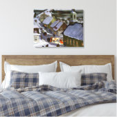 Toile Clarence Gagnon - Messe de minuit (Insitu(Chambre))