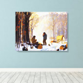 Toile Clarence Gagnon - Village solitaire (Insitu (Plancher de Bois))