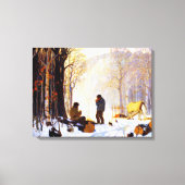 Toile Clarence Gagnon - Village solitaire (Recto)