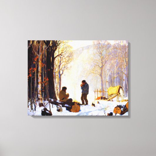 Toile Clarence Gagnon - Village solitaire (Recto)