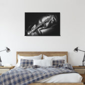 Toile clarinette antique vie morte, B&W (Insitu(Chambre))