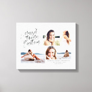 Toile classe de 2018 diplôme multi photo canvas