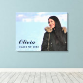 Toile Classe de 2025 Graduate Custom Photo Graduation (Insitu (Plancher de Bois))