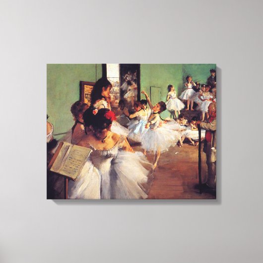 Toile Classe de danse par Edgar Degas (Recto)