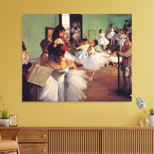 Toile Classe de danse par Edgar Degas (Insitu(Salon))